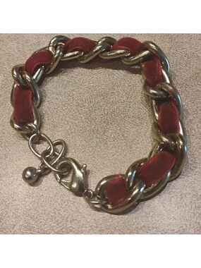 Solid chunky chain bracelet Designer Inspired